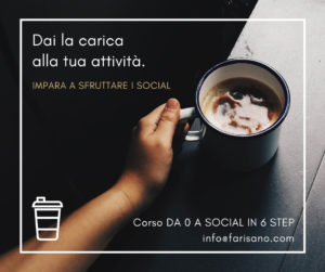 Promozione con i social media